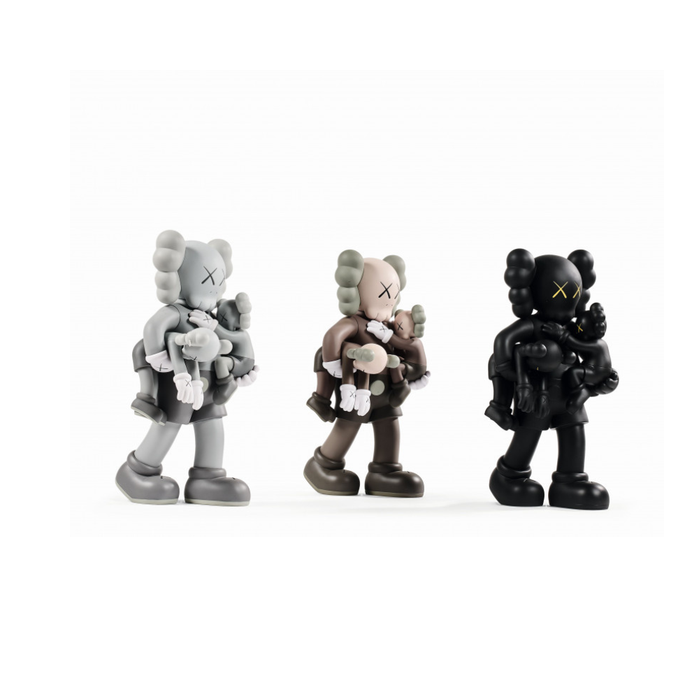 KAWS Clean Slate Vinyl Figure Grey Toy