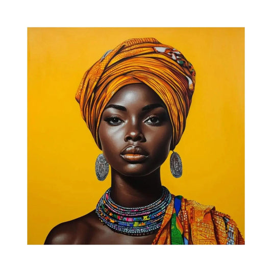 Ansou Niabaly, Golden Grace, 2024 - Hand-enhanced color serigraphy on fine art paper