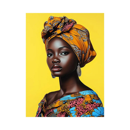 Ansou Niabaly, Sunlit Elegance, 2024 - Hand-enhanced color serigraphy on fine art paper