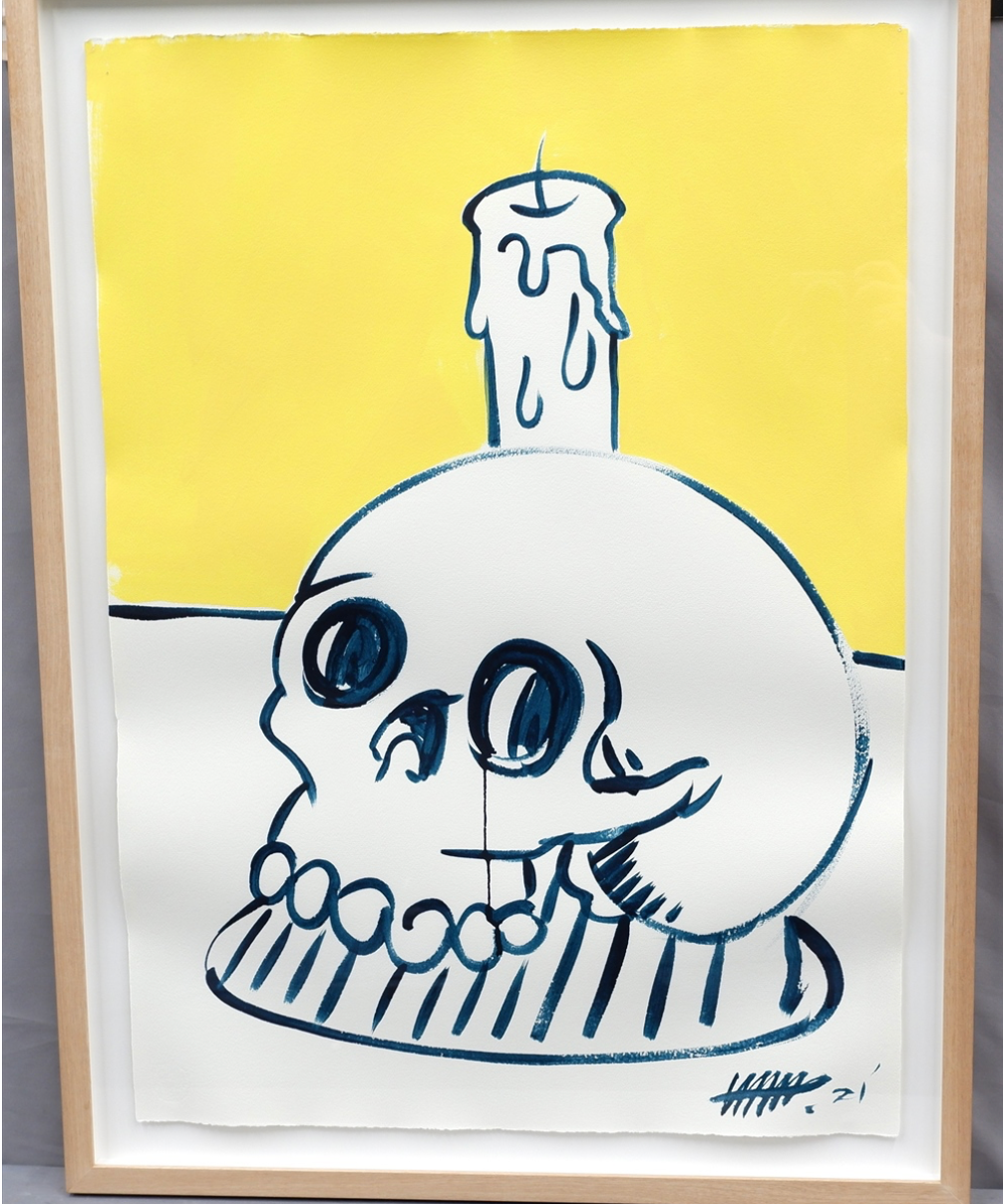Takeru Amano - Candle and Skull, 2021
