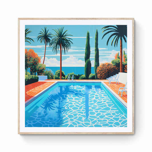 Lily ycf. Poolside Paradise - Sérigraphie