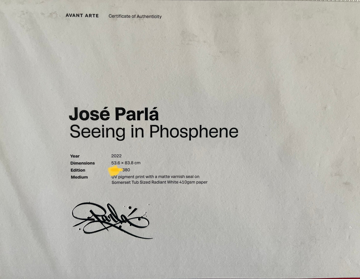 José Parlá,- Seeing in Phosphene, 2023