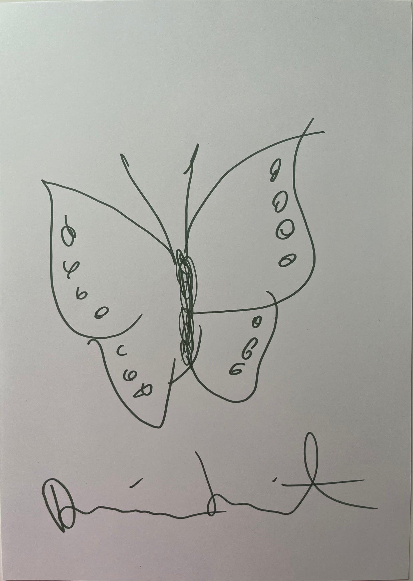 Damien Hirst - Butterfly - Dessin à l'encre