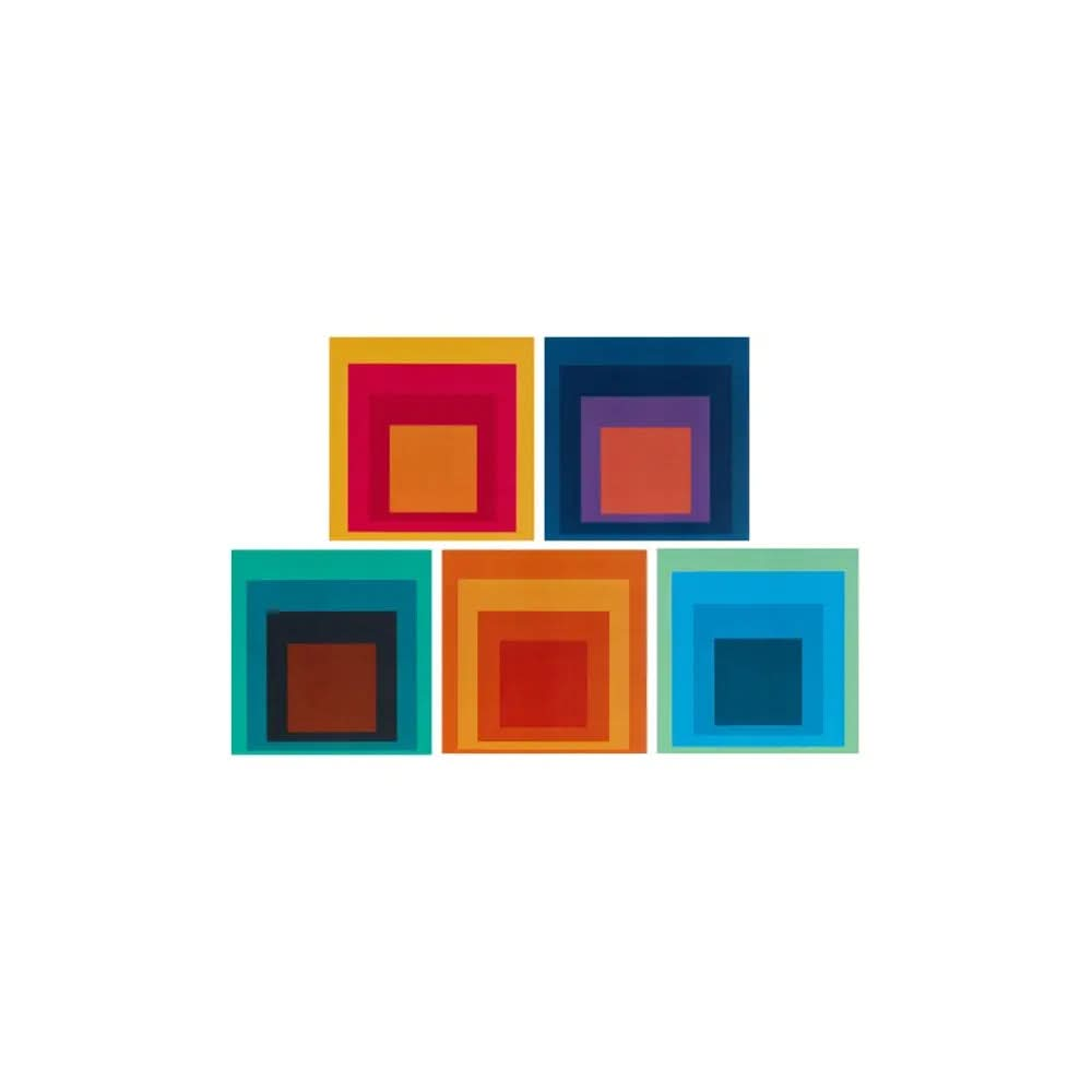 Josef Albers – Homage to the Square (1978) | 5 Chromolithographs