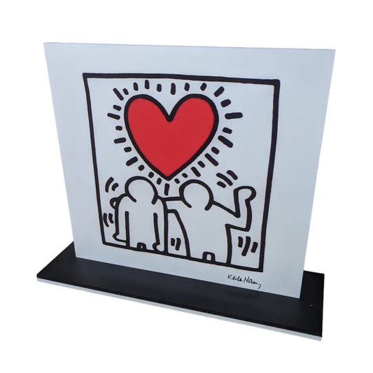 Keith Haring Untitled (Heart) Print on Panel - NEW