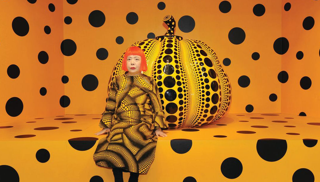 Ensemble de 2 Yayoi Kusama - Pumpkin Yellow + Red