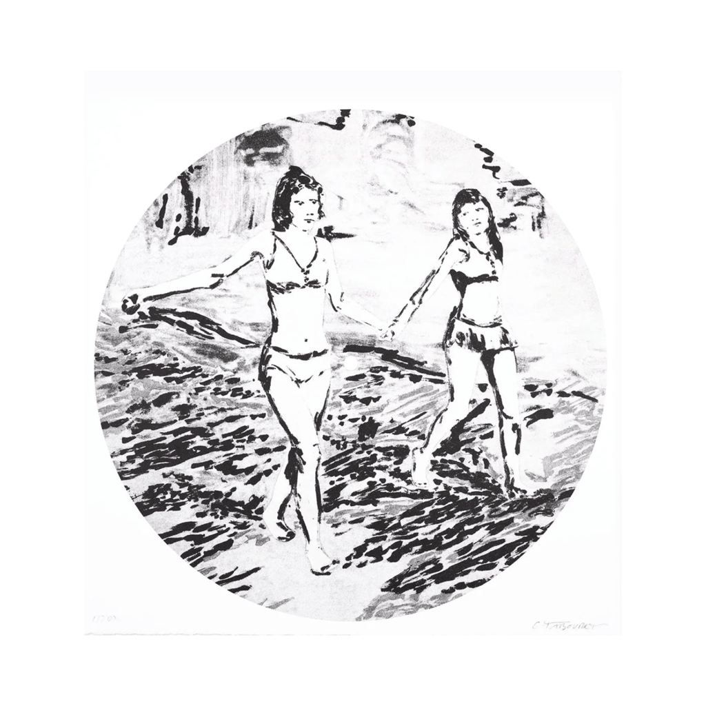 Claire tabouret, LIGHT PAST BLUE (2019) - Lithograph, hand-signed and numbered