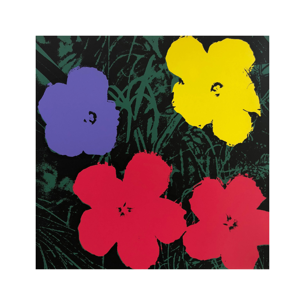 Andy Warhol - Flores X - 1980 - Serigrafía oficial