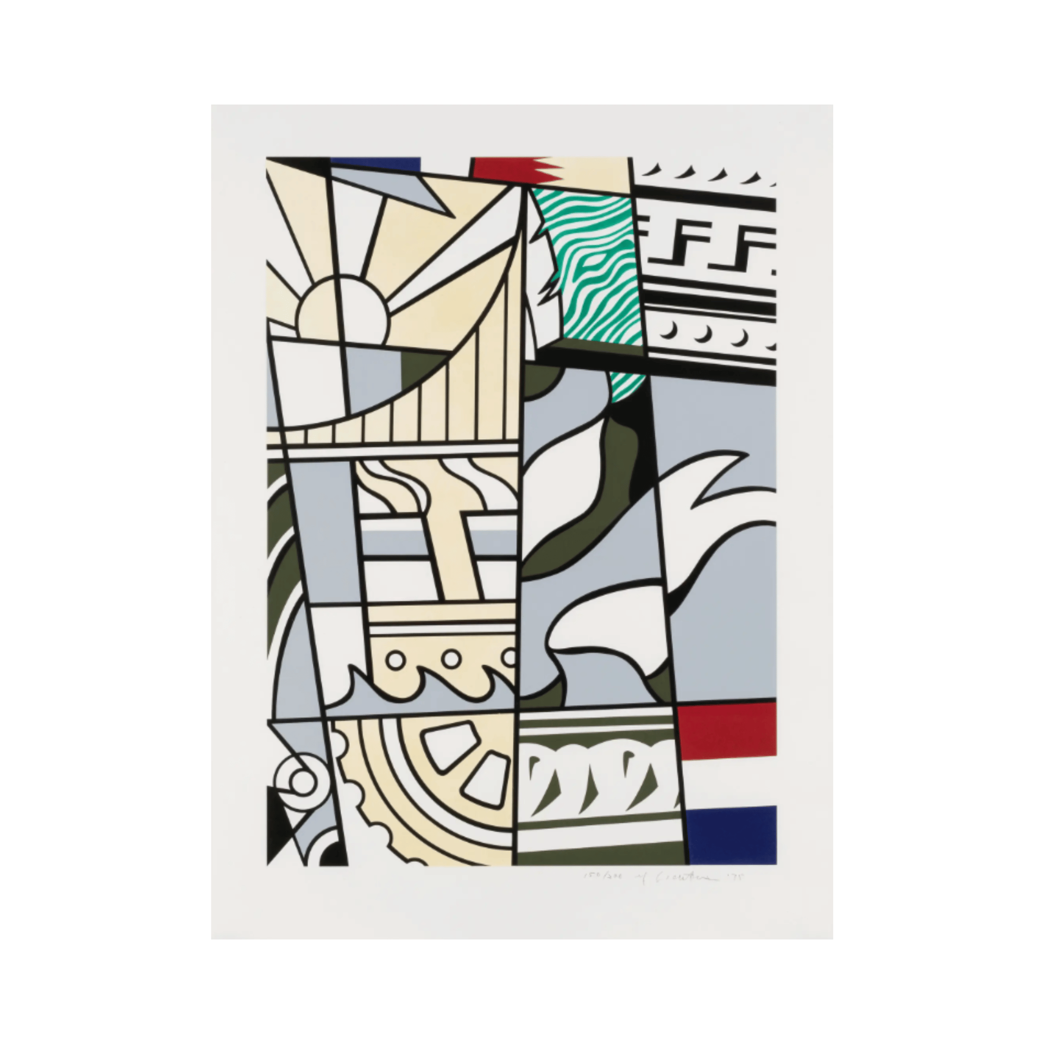 Roy Lichtenstein - Bicentennial Print (1975) I Limited Edition