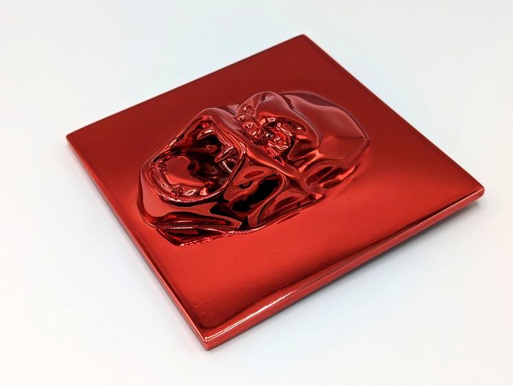 Richard Orlinski - Bas relief (Red) - Exclusive Offer