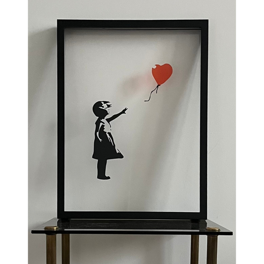 BANKSY, Girl with Balloon, Print on plexiglass