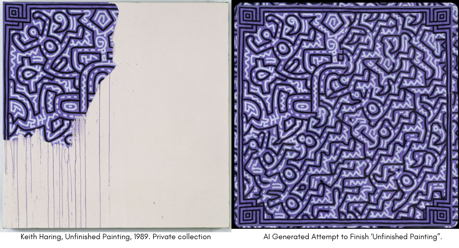Keith Haring (Dopo) - Opere incompiute
