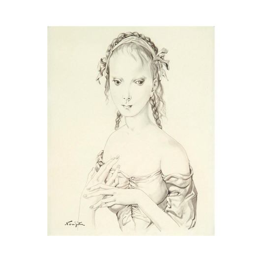 Foujita, Jeune Femme, 1951