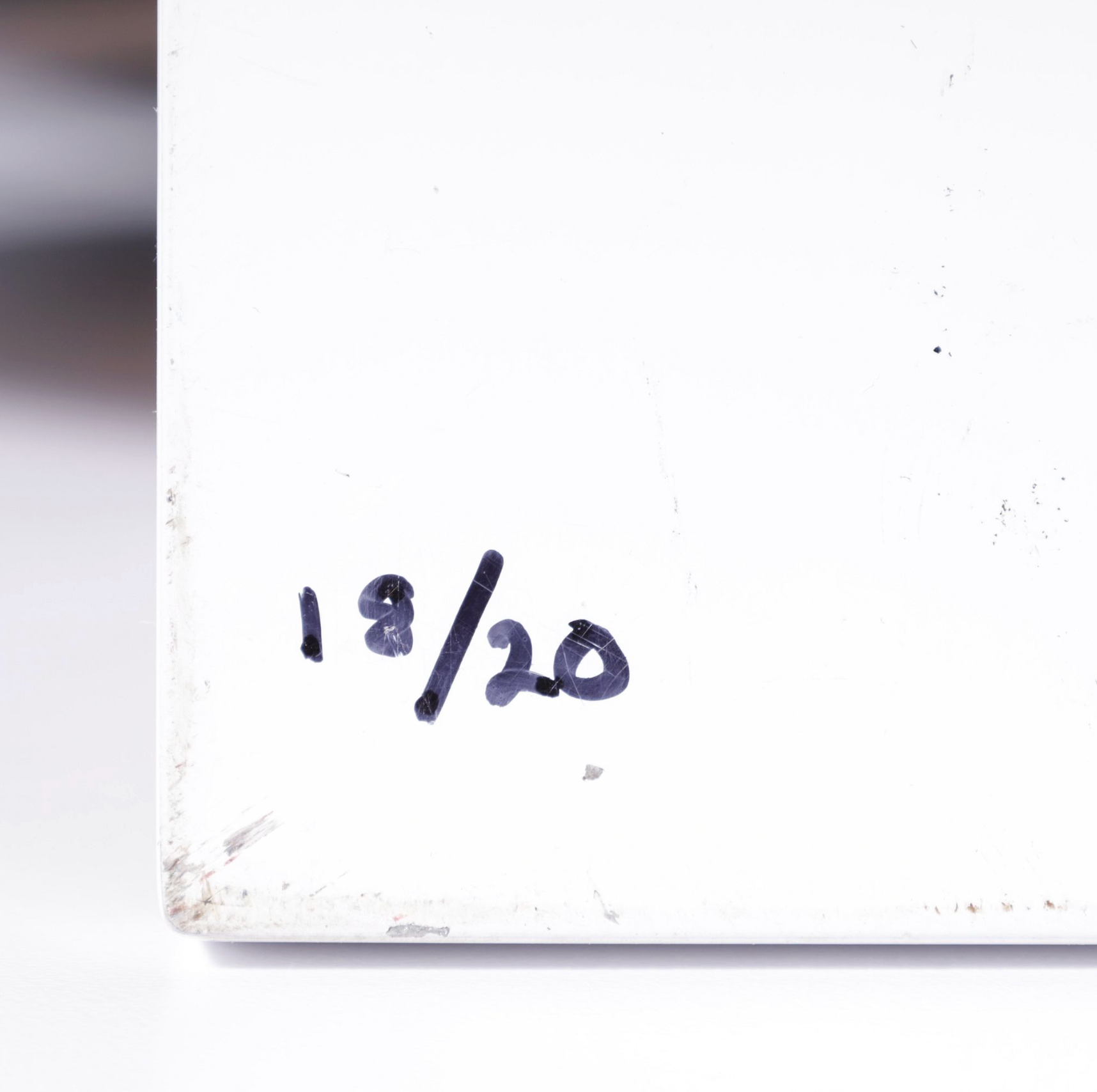 alt="Julian Opie Ian 2017 edition number 18 of 20 detail on reverse"

