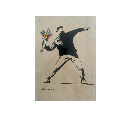 BANKSY x TATE - Love is in the air - Drawing on art paper