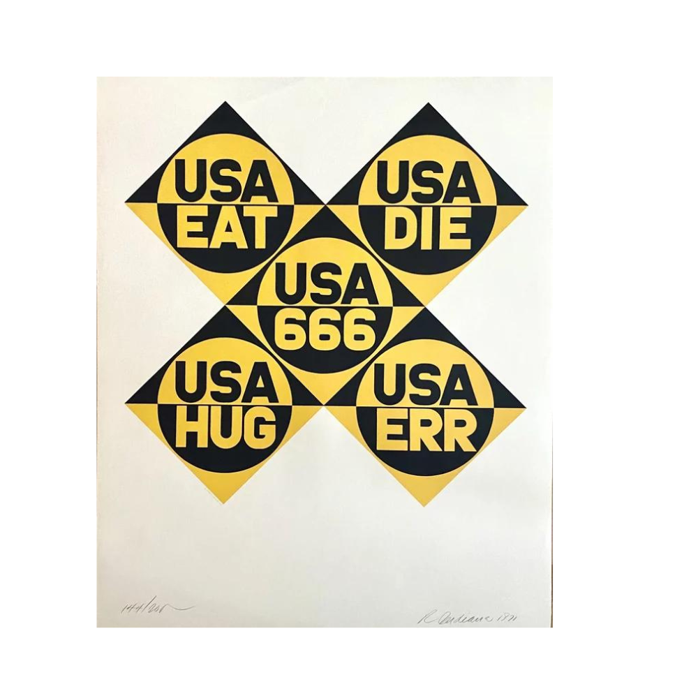 Robert Indiana - Estados Unidos 666, 1971