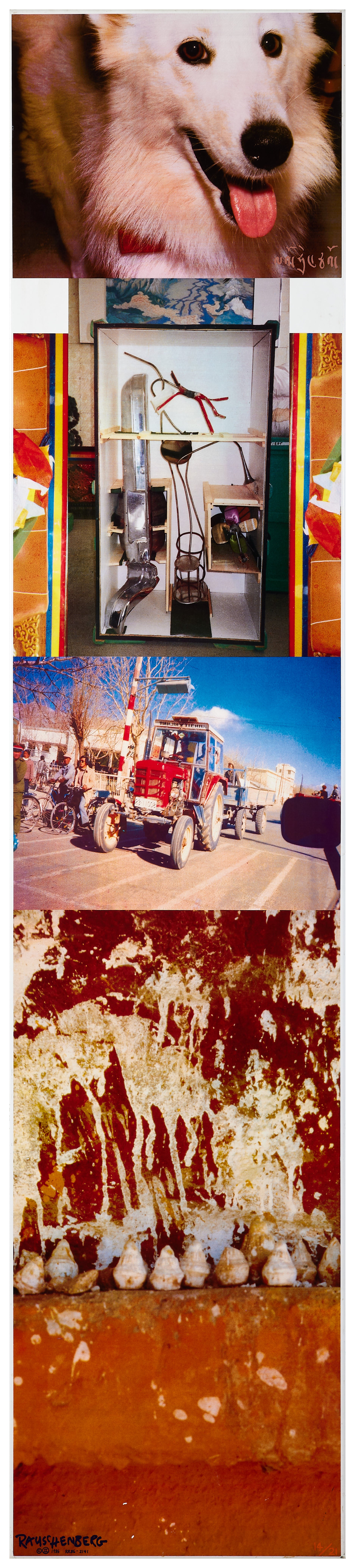 Robert Rauschenberg - Tibetan Locks (Avenue) (1987) I Limited Edition