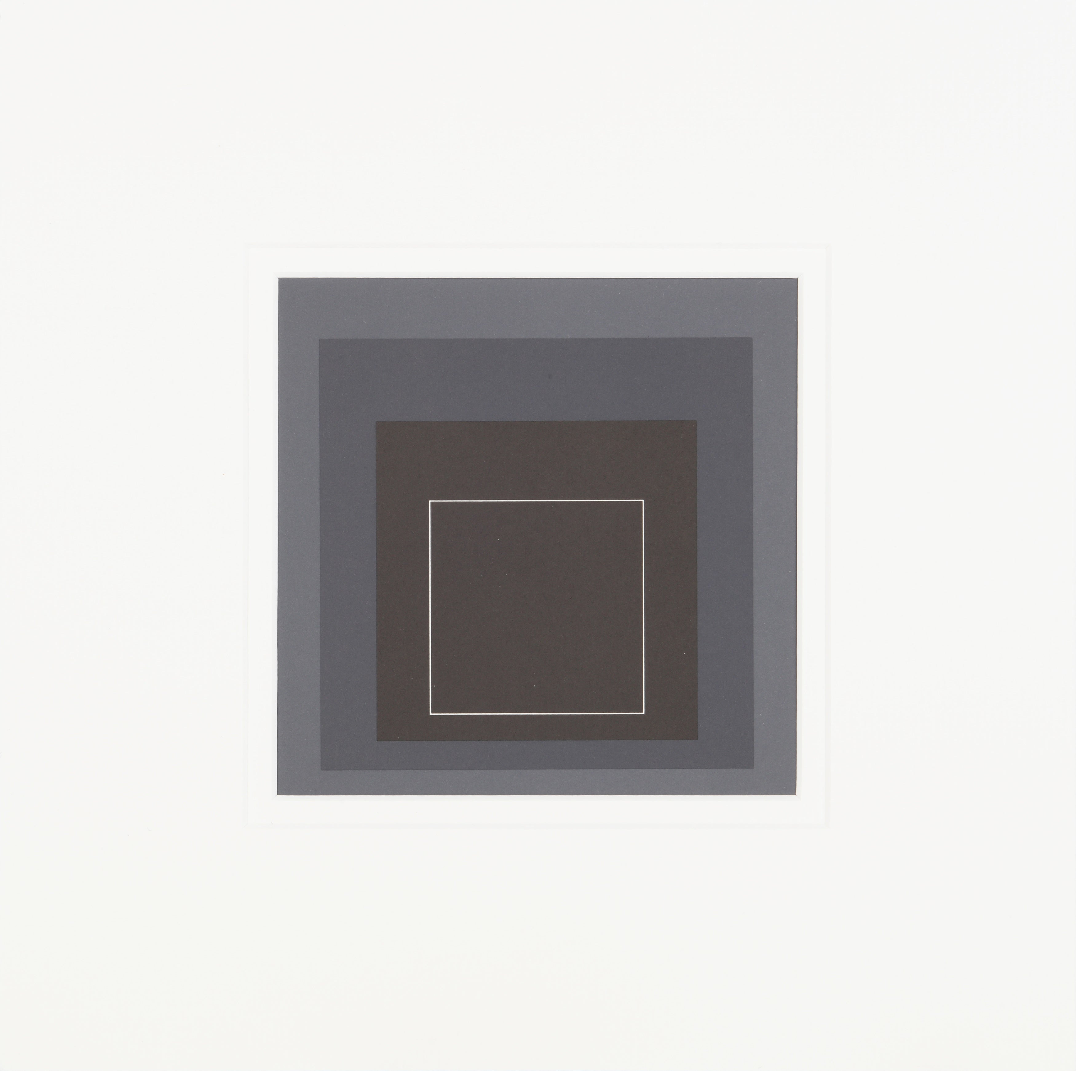 Josef Albers - White Line Squares Complete set of four