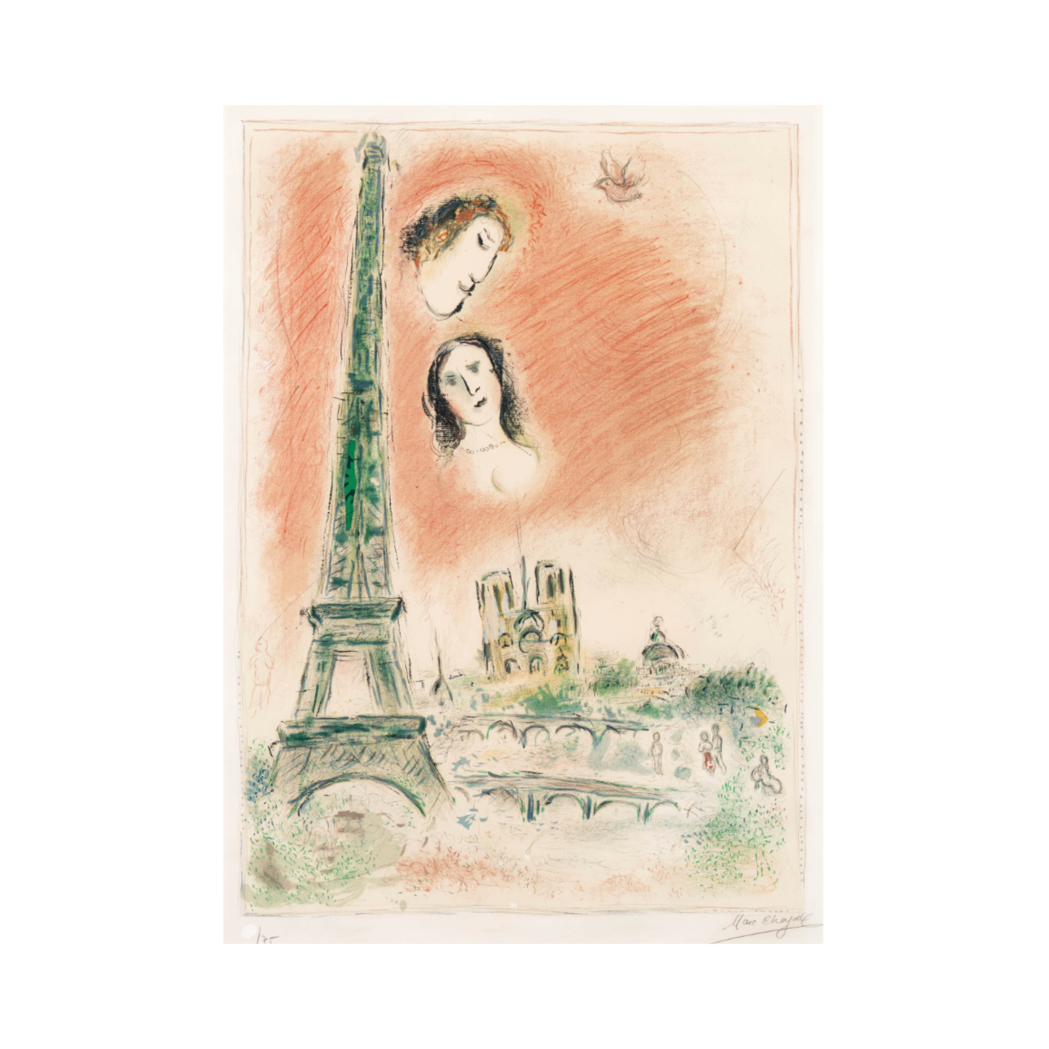 Marc Chagall - The Dream of Paris (1969–1970) I Limited Edition