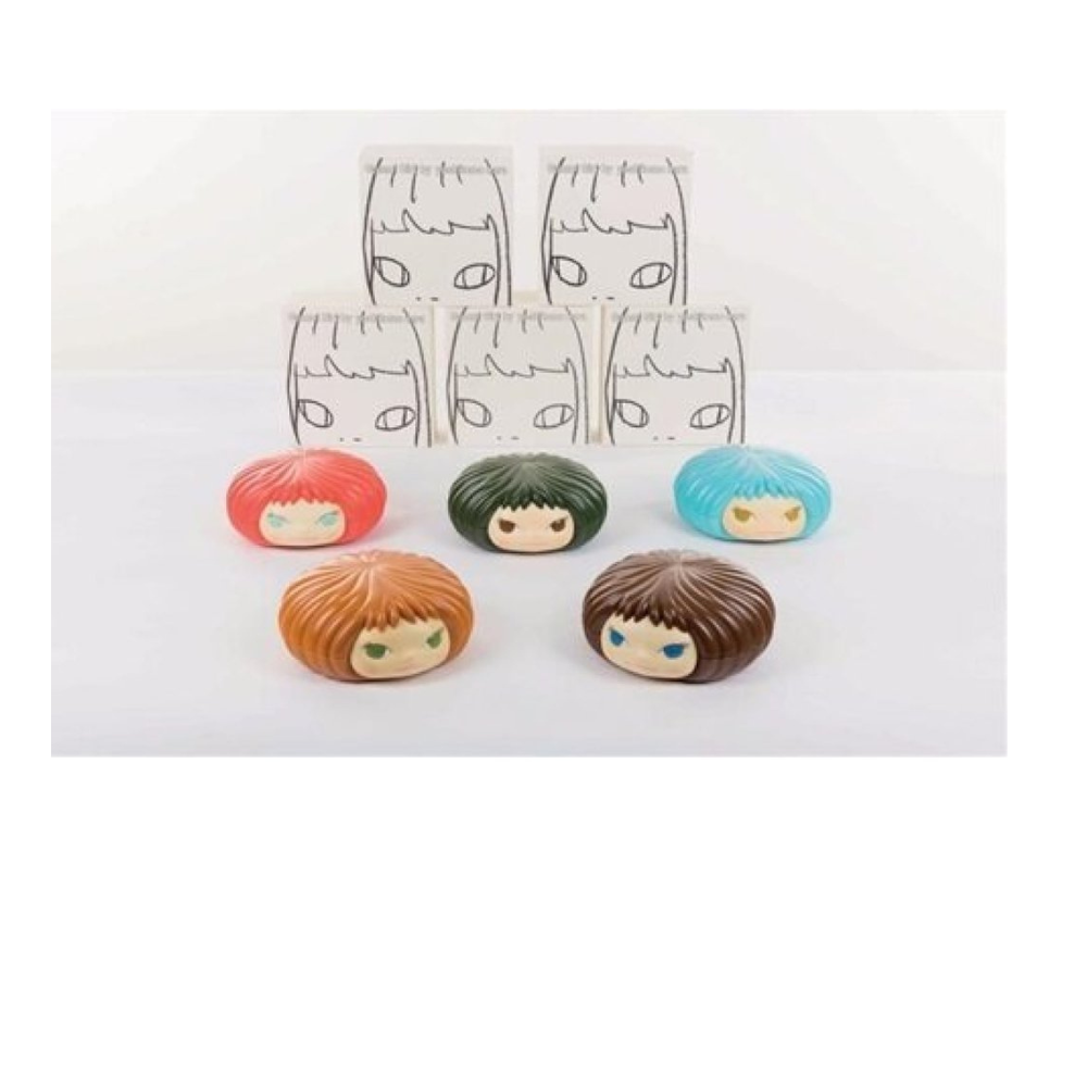 Yoshitomo Nara - Gummi Girl Candy Jar Set of 5 Sculptures