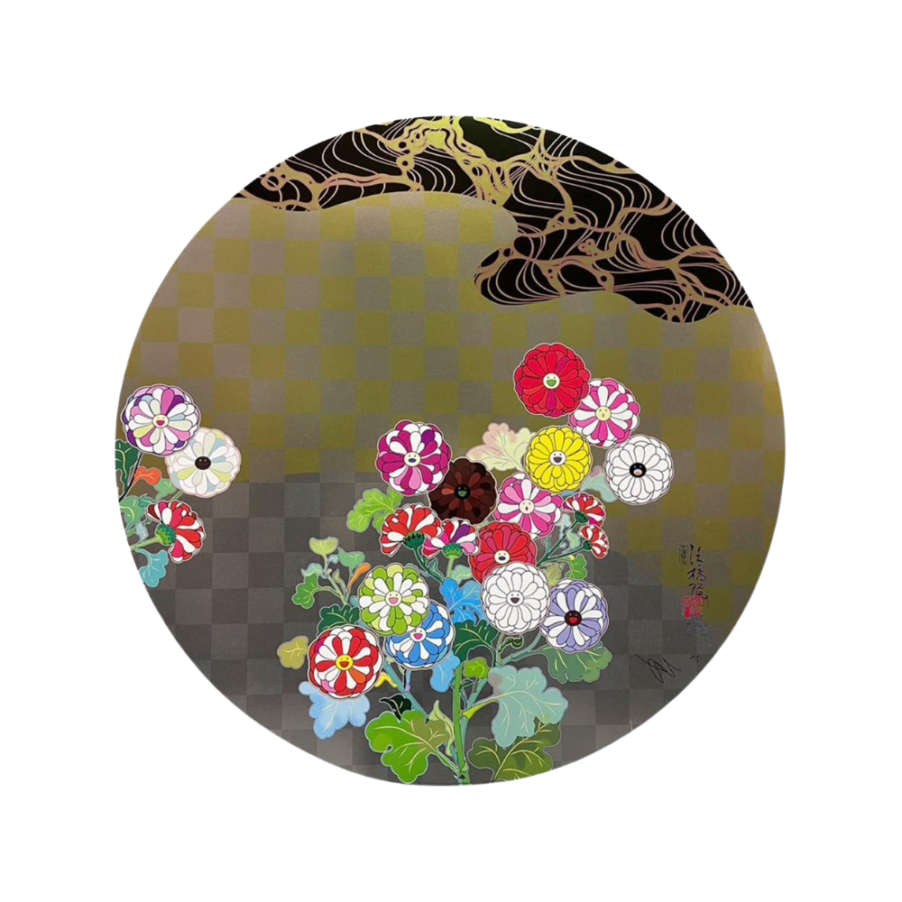 Takashi Murakami, Flores y agua de Korin, 2023