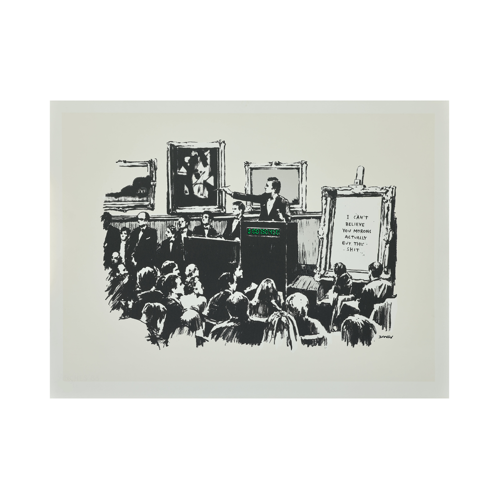 BANKSY - Morons (White) (2006) I Limited Edition