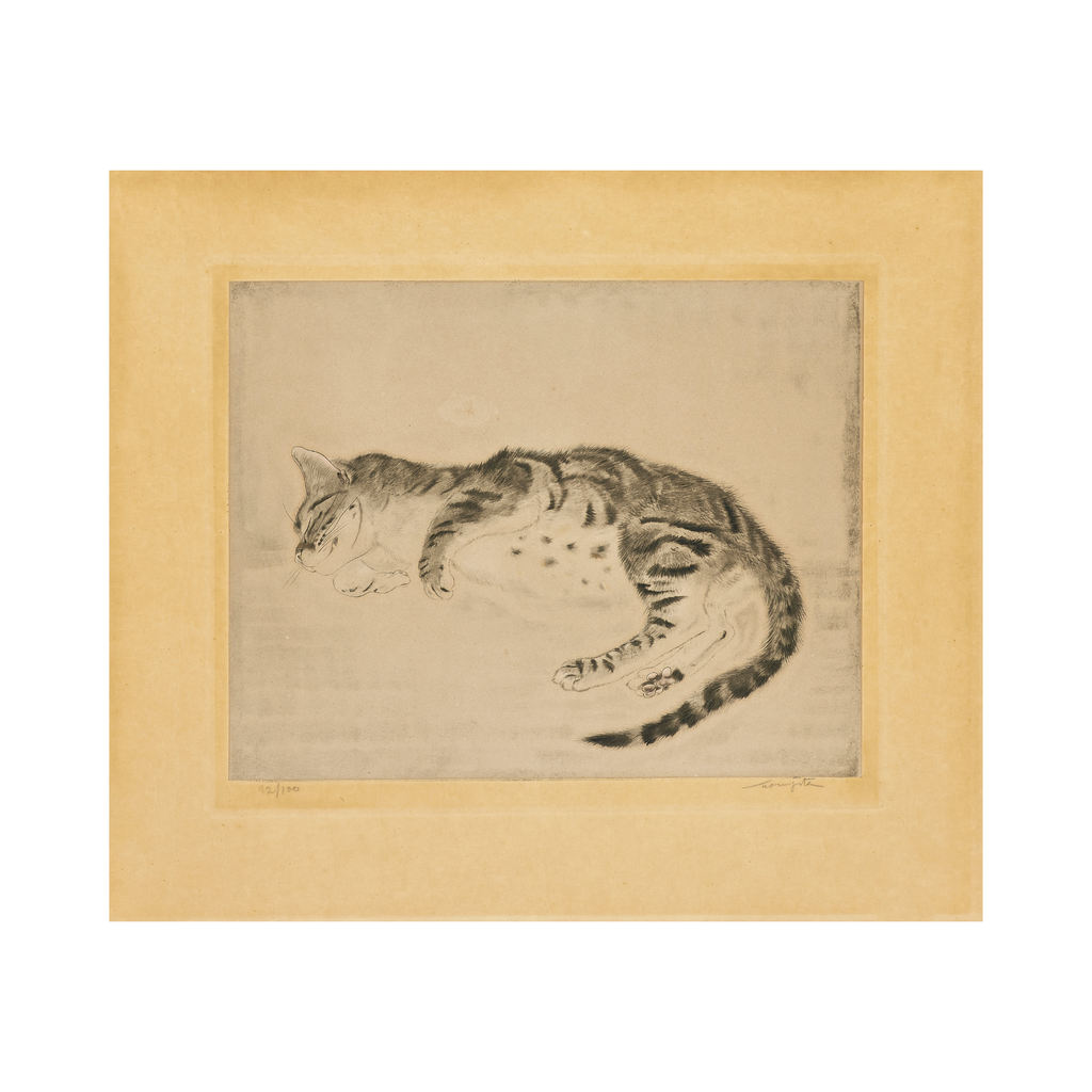 Léonard Tsuguharu Foujita - Sleeping Cat (1929) I Limited Edition