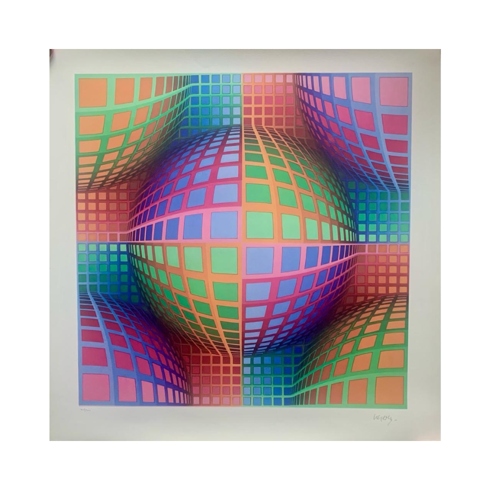 Victor Vasarely - Sin título - Litografía