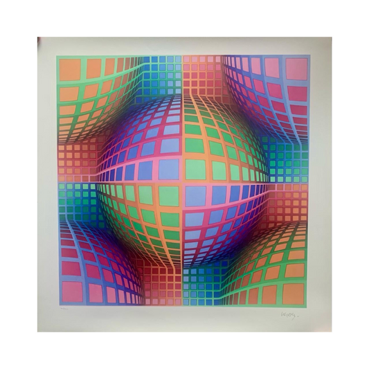 Victor Vasarely - Untitled - Lithographie