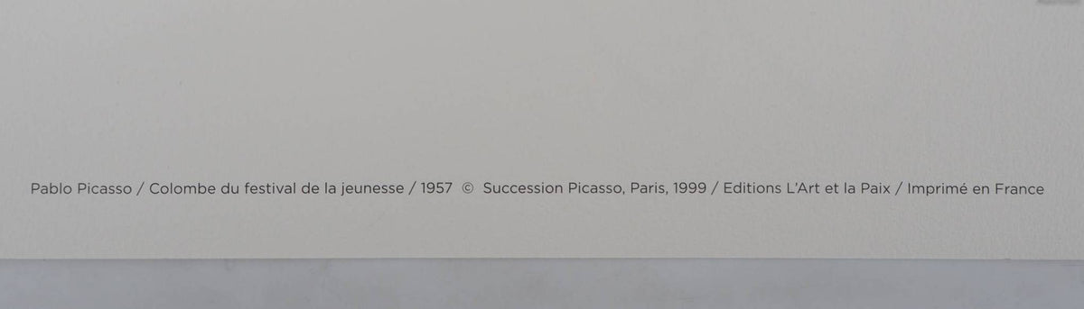 Pablo Picasso - Colombe aux branches fleuries