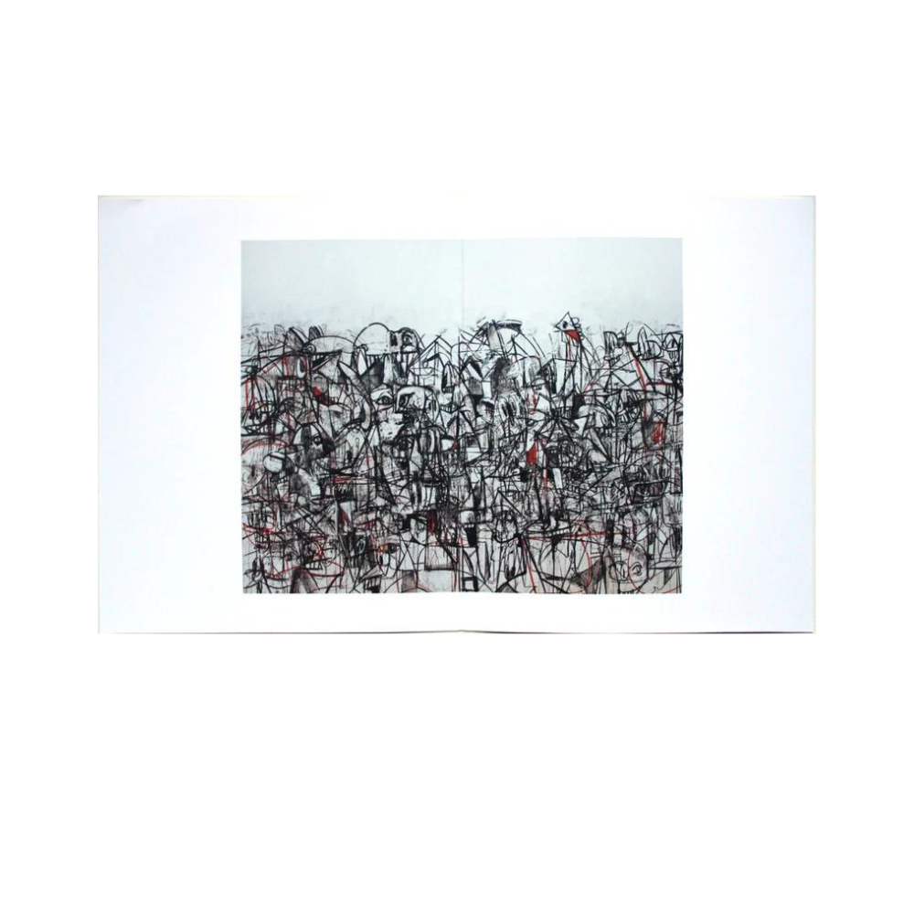 George Condo - Plate 16 Black and Red Compression