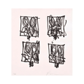 Rashid Johnson - Untitled Anxious Print, 2023 - Etching on copper plate, printed on 300gsm Hahnemühle paper