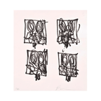 Rashid Johnson - Untitled Anxious Print, 2023 - Etching on copper plate, printed on 300gsm Hahnemühle paper