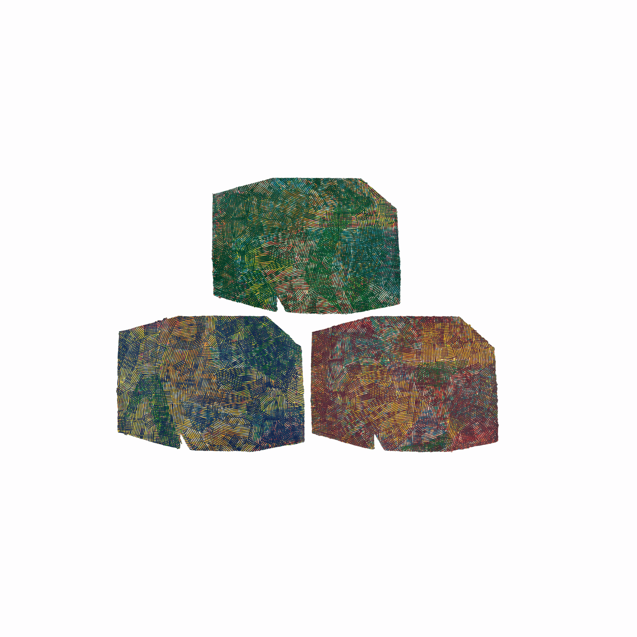 Sam Gilliam – Lattice: Three Plates (1982) I Limited Edition