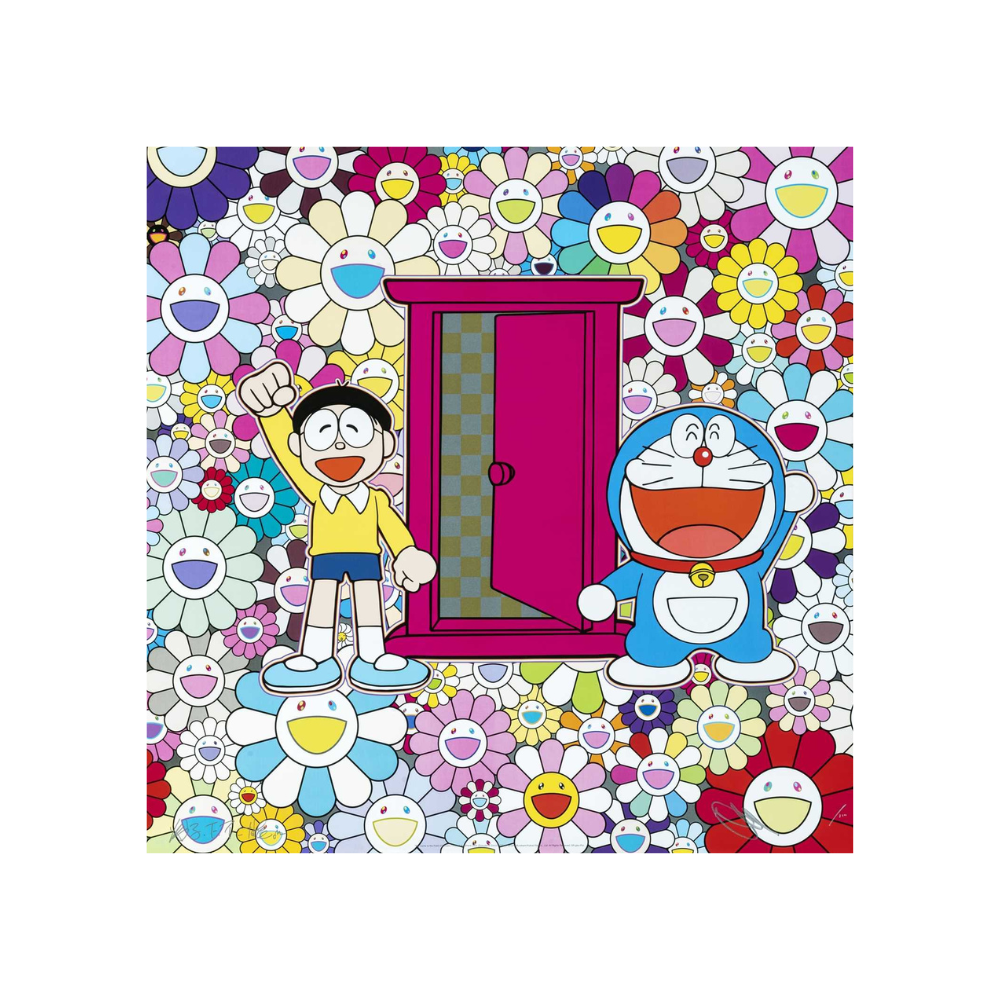 Takashi Murakami, We Came to the Field of Flowers Through Anywhere Door (Dokodemo Door)