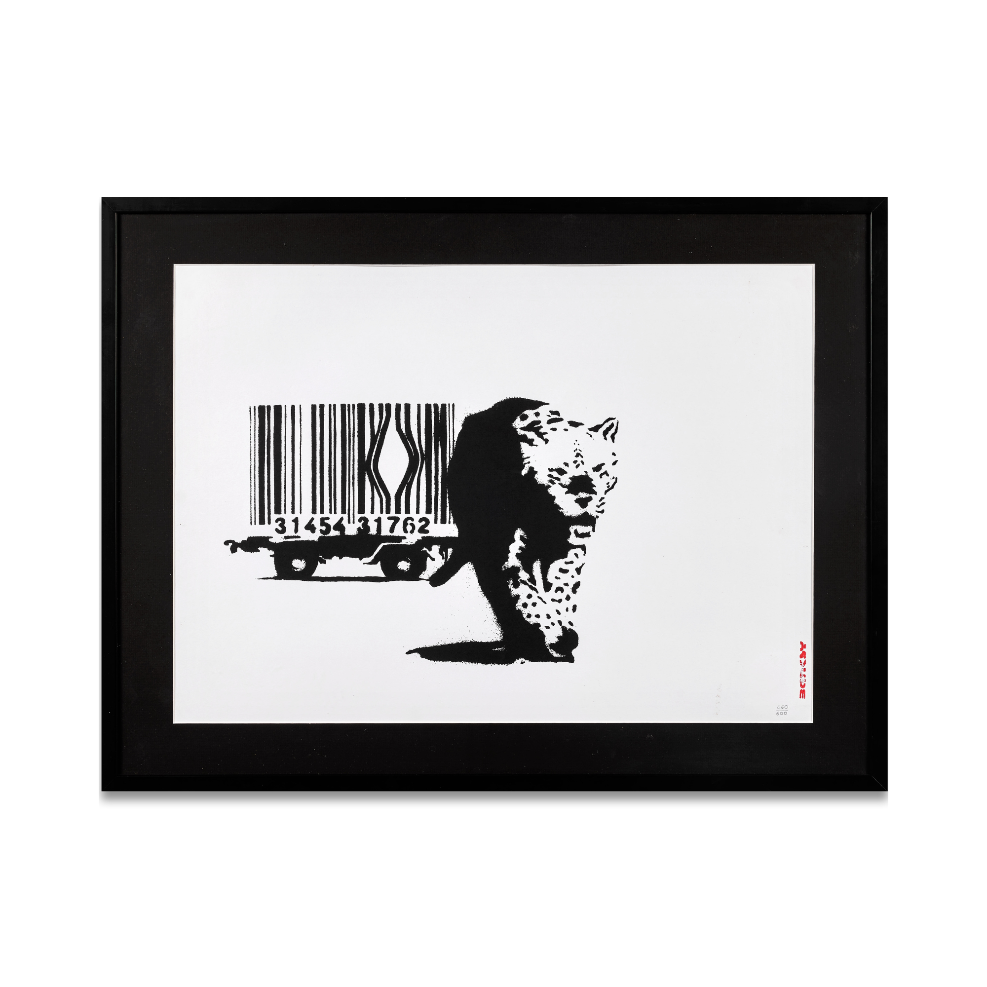 Banksy – Barcode Leopard (2004) | Screenprint – LYNART STORE