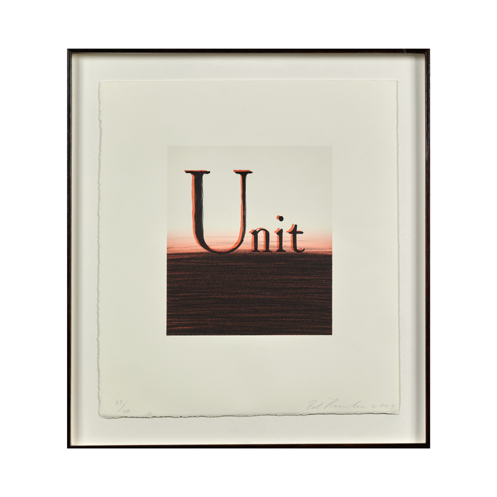 Ed Ruscha - Unit (2004) I Limited Edition
