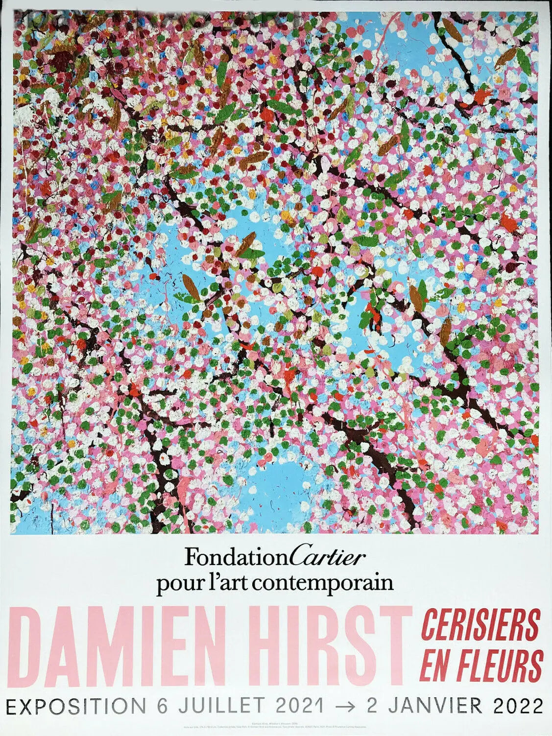 Damien Hirst - Cherry Blossom - Fondation Cartier Paris ©, Poster de l'exposition 1/6 L.Y.N.A.R.T Store