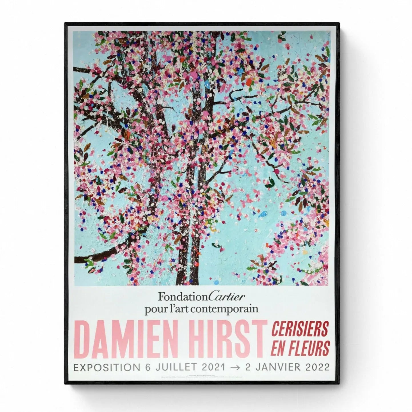 Damien Hirst - Cherry Blossom - Fondation Cartier Paris ©, Affiche originale d'exposition 3/6 L.Y.N.A.R.T Store