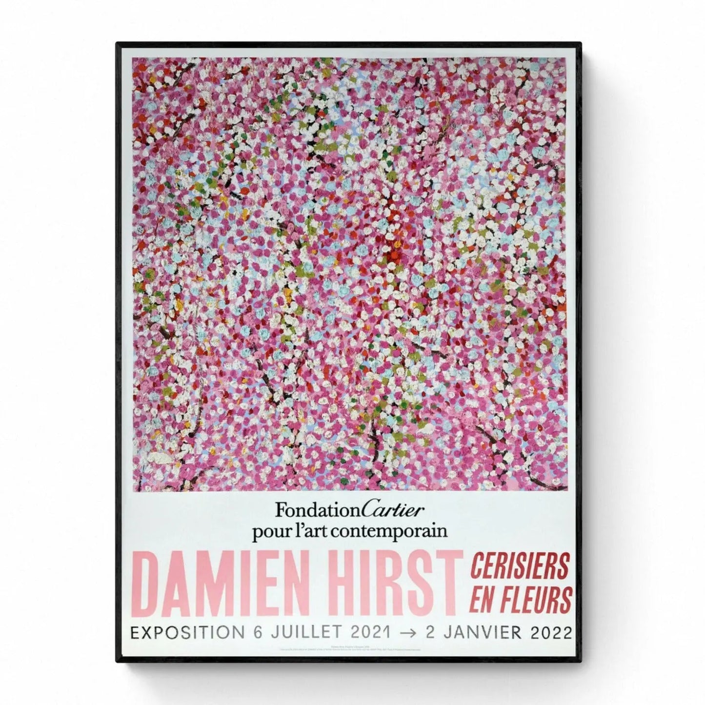 Damien Hirst - Cherry Blossom - Fondation Cartier Paris ©, Affiche originale d'exposition 4/6 L.Y.N.A.R.T Store