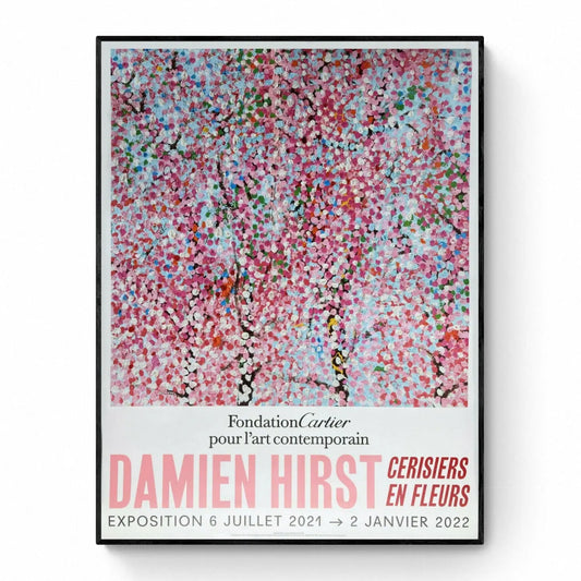 Damien Hirst - Cherry Blossom - Fondation Cartier Paris ©, Affiche originale d'exposition 5/6 L.Y.N.A.R.T Store