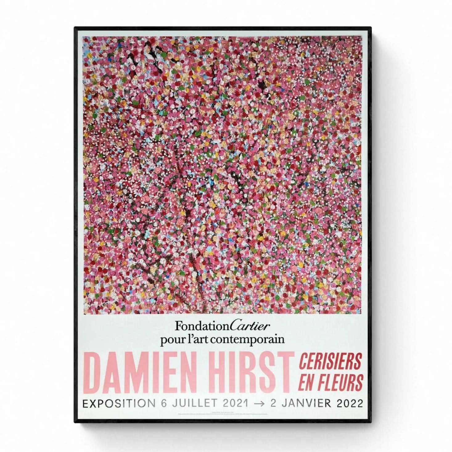 Damien Hirst - Cherry Blossom - Fondation Cartier Paris ©, Affiche originale d'exposition 6/6 L.Y.N.A.R.T Store