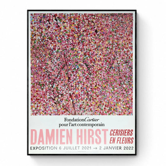 Damien Hirst - Cherry Blossom - Fondation Cartier Paris ©, Affiche originale d'exposition 6/6 L.Y.N.A.R.T Store