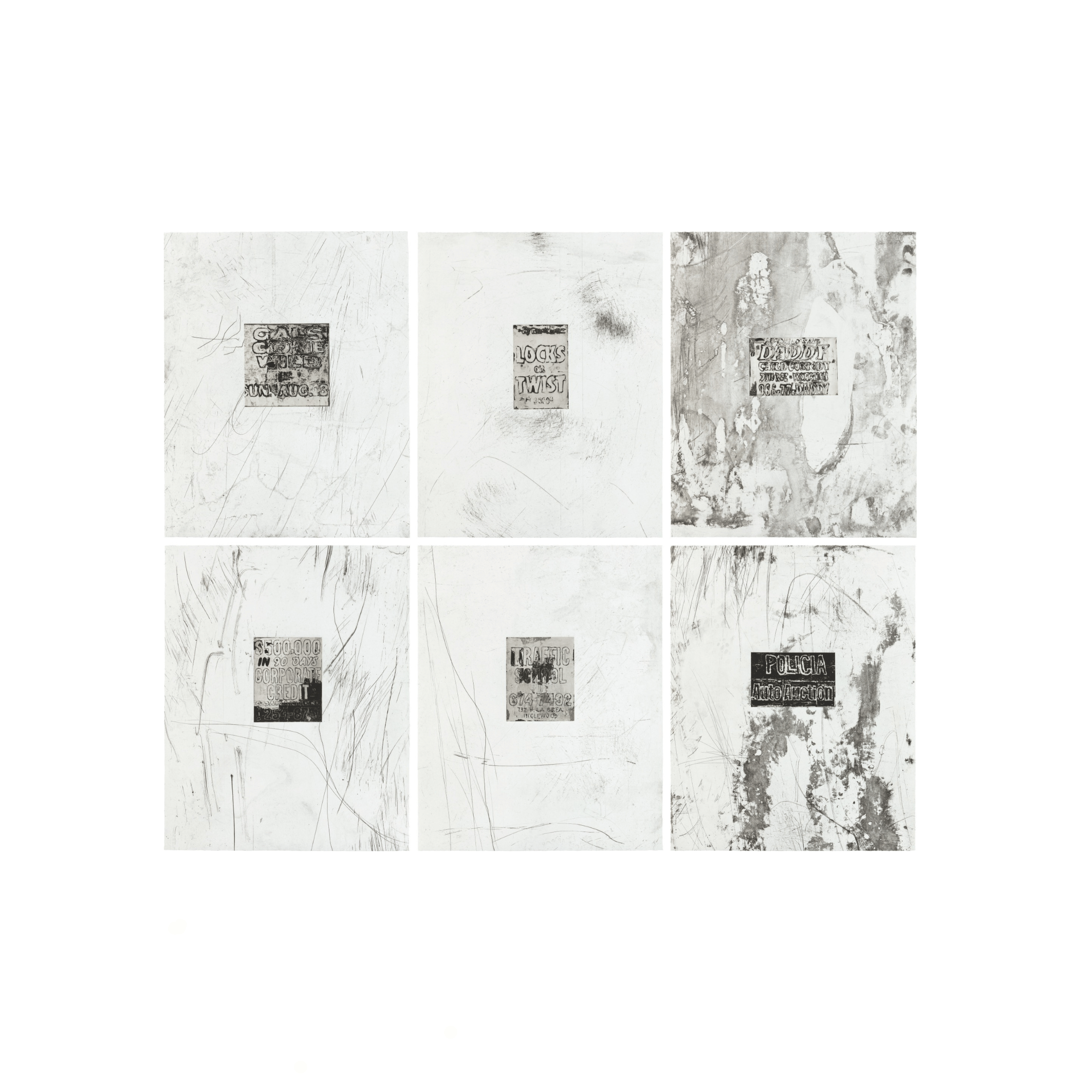 Mark Bradford – Untitled (Set of Six) (2012) I Limited Edition