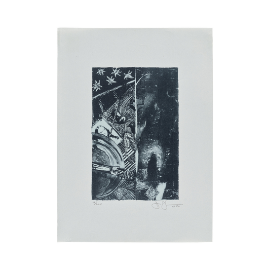 Jasper Johns, Summer (Blue) (1985–1991), original limited edition lithograph in colors
