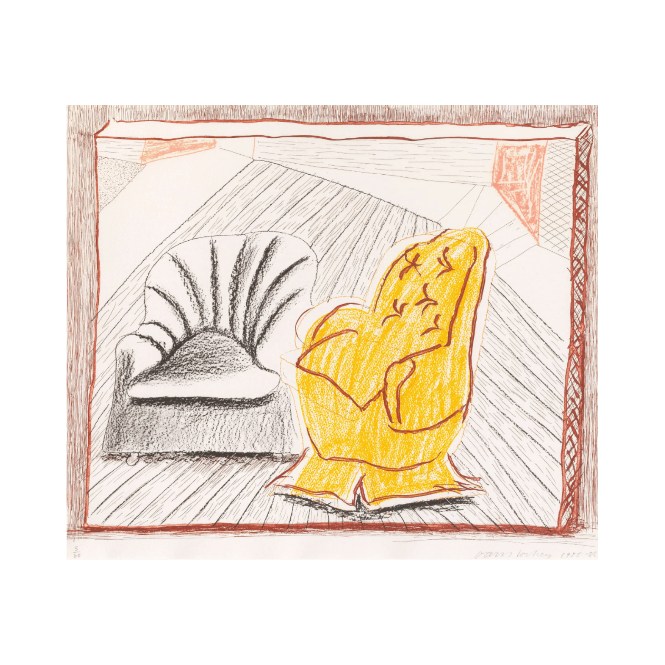 David Hockney - A Picture of Two Chairs (1985–86) I Limited Edition