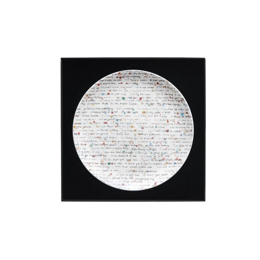 Set of 3 Damien Hirst - All Over Text Plate - screen–printed with a vibrant Currency Dot design - SAVE from 20%