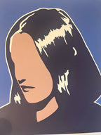 Adriana Oliver - Third Portrait - 3-color screenprint on Munken