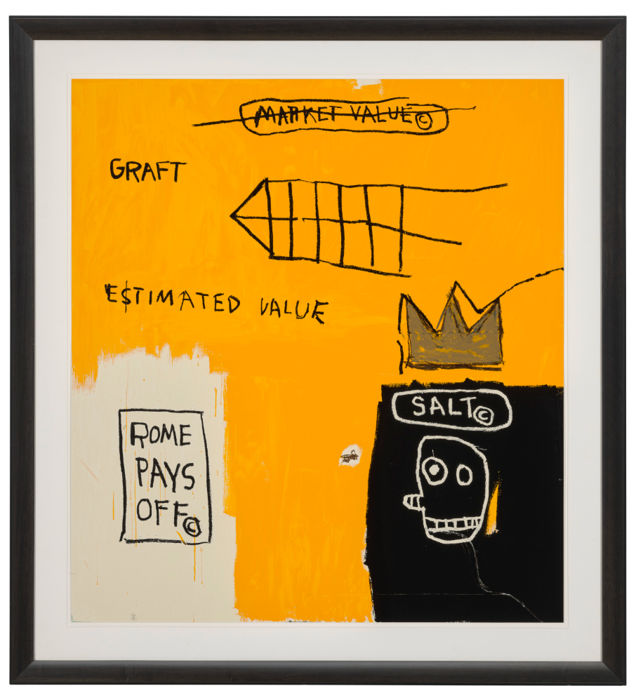 After Jean-Michel Basquiat, Rome Pays Off, from Portfolio II, 2004 LYNART STORE