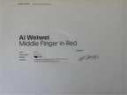 Ai Wei Wei, Middle Finger in Red Lithographie LYNART STORE